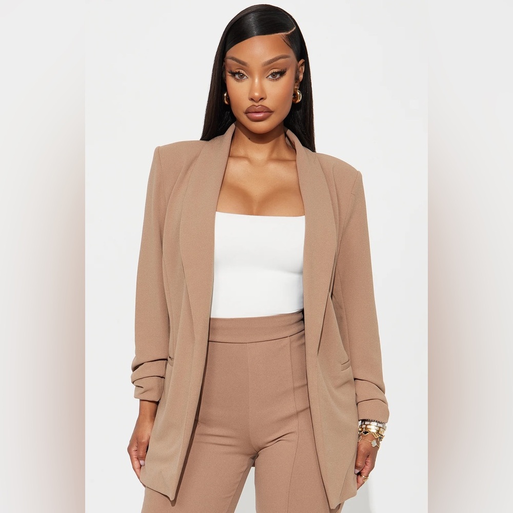 The Celine Blazer - Taupe